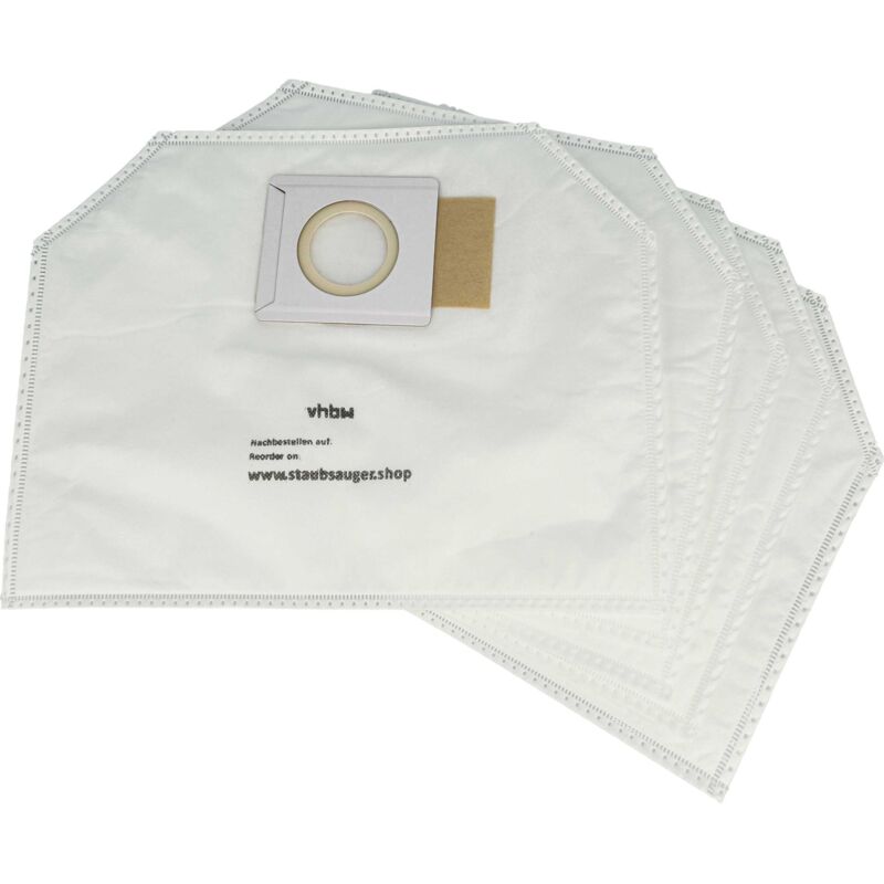 foto del prodotto 5x sacchetti sostituisce makita 197903 8 per aspirapolvere in microfibra, bianco vhbw