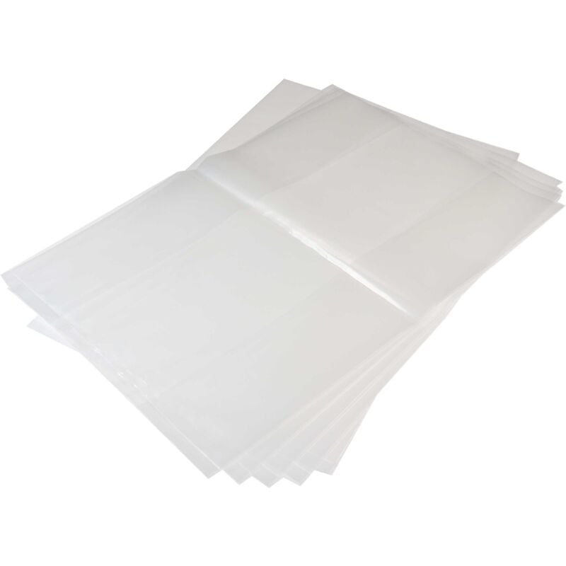 foto del prodotto 5x sacchetto compatibile con dustcontrol dc 1800h aspirapolvere polietilene, 55cm x 50cm trasparente vhbw