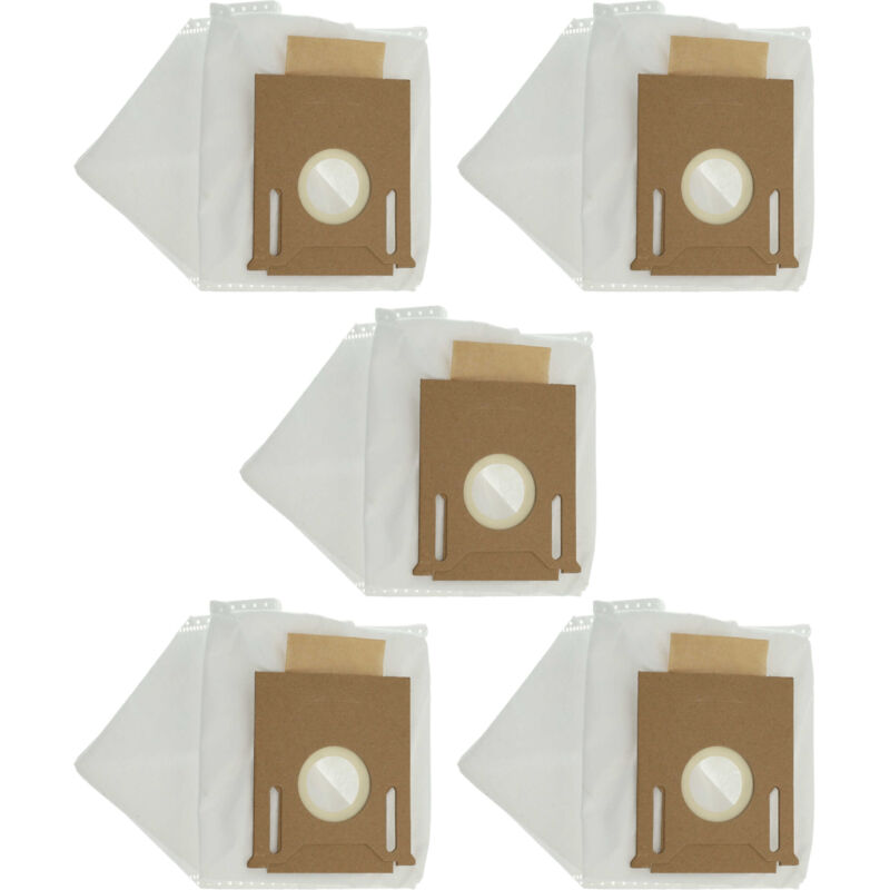 foto del prodotto 5x sacchetto compatibile con ecovacs deebot ozmo t8, t9, t8 aivi, t8 aivi aspirapolvere robot microfibra, 30cm x 16,5cm bianco vhbw