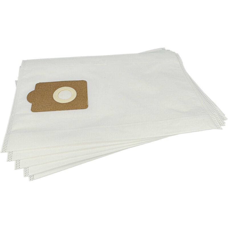 foto del prodotto 5x sacchetto compatibile con fakir nilco s 22, s 20 l professional aspirapolvere - microfibra, volume di 20 l, 47cm x 30cm bianco - vhbw