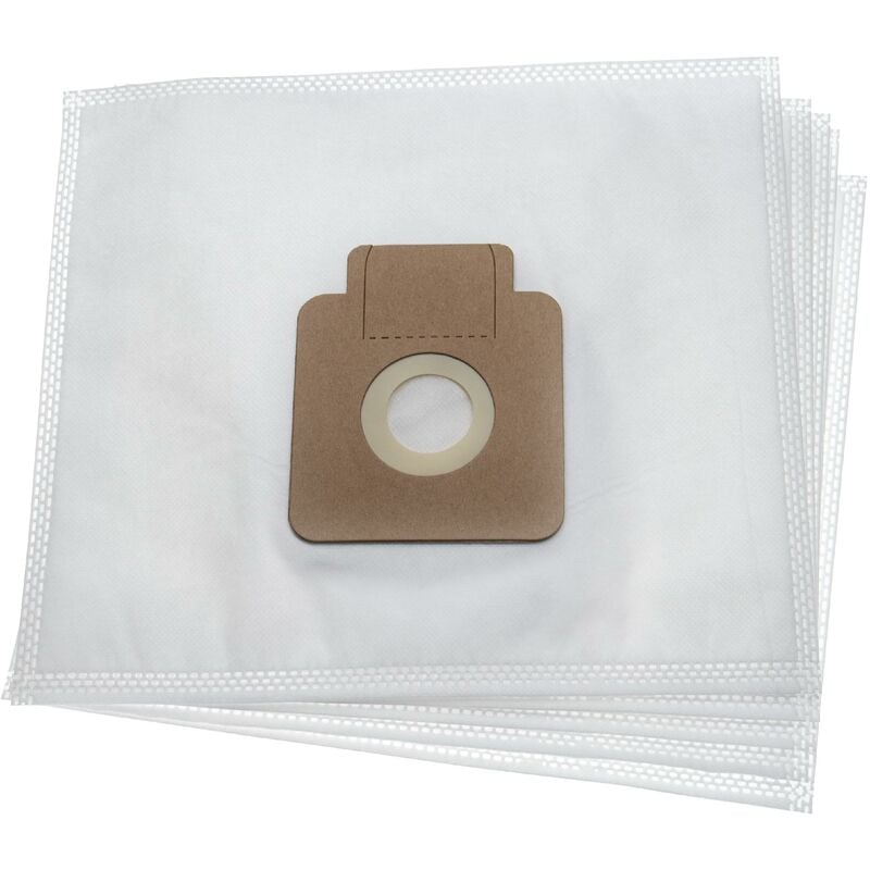 foto del prodotto 5x sacchetto compatibile con hoover bv71cp10001700, bv71cp10001, bv71cp20001 aspirapolvere microfibra, 23,7cm x 26,8cm bianco vhbw
