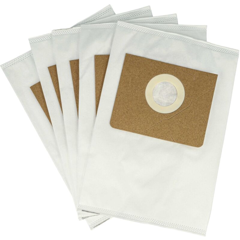 foto del prodotto 5x sacchetto compatibile con k rcher pront 200, 400 aspirapolvere microfibra, typ m, 30cm x 21cm bianco vhbw