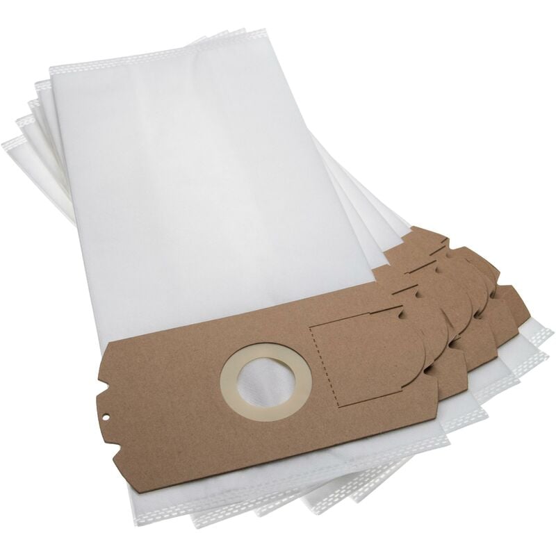 foto del prodotto 5x sacchetto compatibile con neufunk c 1100, nf 1300 aspirapolvere - in microfibra, 39cm x 18cm, bianco - vhbw