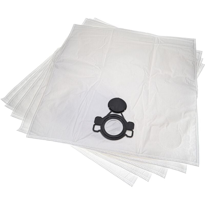 foto del prodotto 5x sacchetto compatibile con nilfisk attix 50-01 pc, 40-21 pc inox, 40-01 pc inox eu aspirapolvere - microfibra, 36cm x 26cm bianco - vhbw