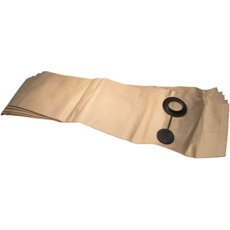 foto del prodotto 5x sacchetto filtrante compatibile con wap alto sq 650 11, sq 550 3m, sq 550 31 aspiratore carta, 29,7cm x 99,6cm color sabbia vhbw