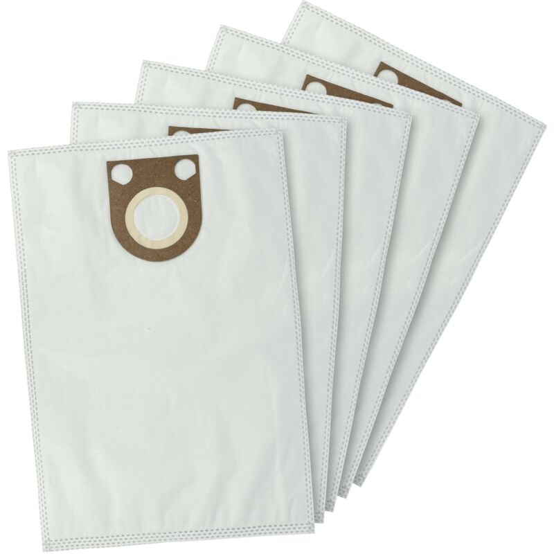 foto del prodotto 5x sacchetto sostituisce bosch 2605411229 per aspirapolvere in microfibra, 43cm x 33cm, bianco vhbw