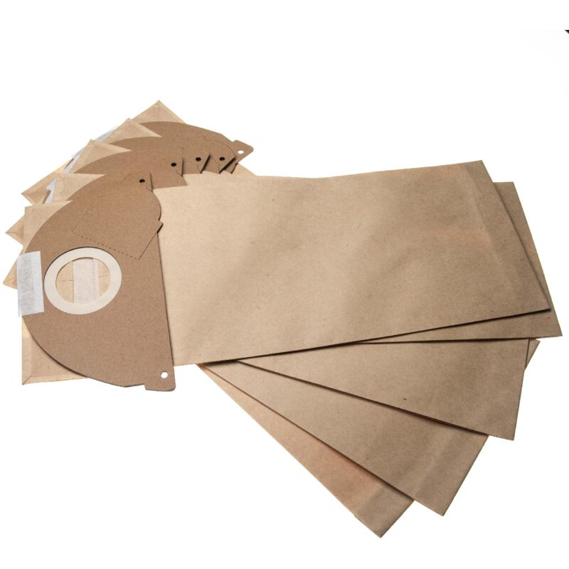 foto del prodotto 5x sacchetto sostituisce k rcher 69041670, 6.904 167.0 per aspirapolvere carta, 42,4cm x 16,9cm marrone vhbw