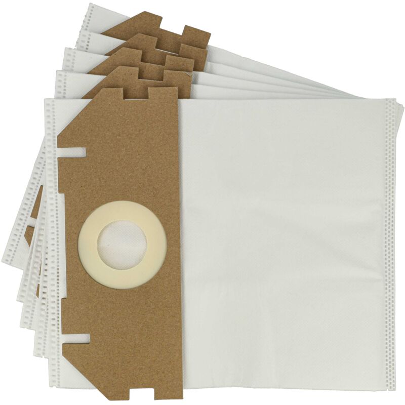 foto del prodotto 5x sacchetto sostituisce metabo 630173000 per aspirapolvere microfibra, 30cm x 25cm bianco vhbw