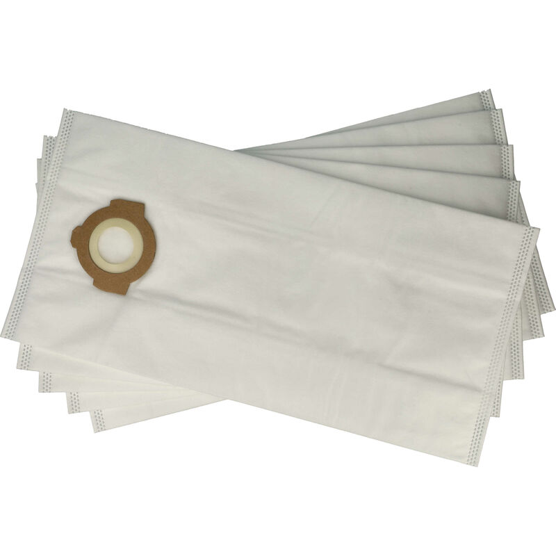 foto del prodotto 5x sacchetto sostituisce milwaukee 4058546360443, 4932478762 per aspirapolvere microfibra, 40cm x 19,5cm bianco vhbw