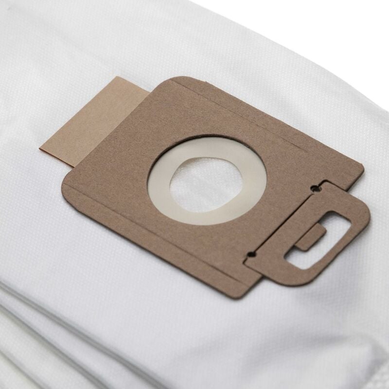 foto del prodotto 5x sacchetto sostituisce nilfisk 107407639, 128389187 per aspirapolvere microfibra, 30cm x 17cm bianco vhbw