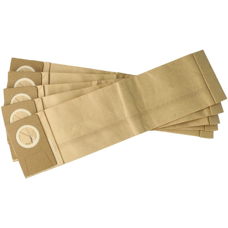 foto del prodotto 5x sacchetto sostituisce taski tapiset 38, tapiset 45 per aspirapolvere - carta filtrante cartone, 38,5cm x 10cm marrone - vhbw