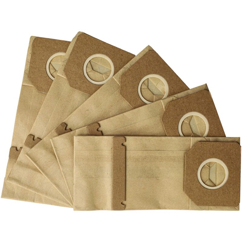 foto del prodotto 5x turbo-filtro compatibile con metabo sr e 227, sr e 327, sr e 329, sx e 125 levigatrice - sacchetto in carta per polvere set - vhbw