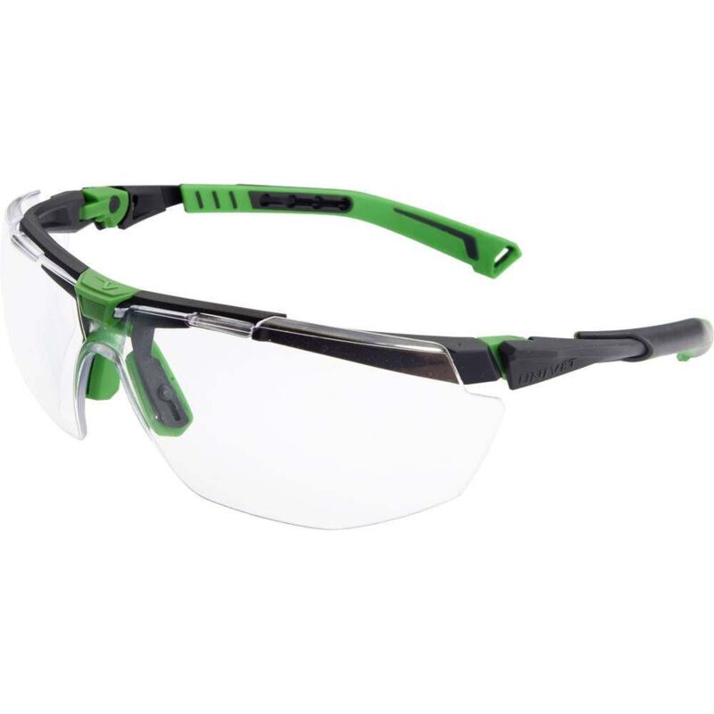 foto del prodotto 5x1 5x1 03 00 occhiali di protezione antiappannante, incl. protezione raggi uv nero, verde en 166 din 166 univet