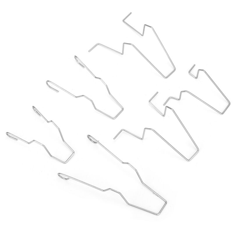 foto del prodotto 5zhsfullkit 6pcs acciaio del faro del faro dip anabbaglianti testa della lampada lampadina di fissaggio morsetto a molla per h1 h3 h4 h7