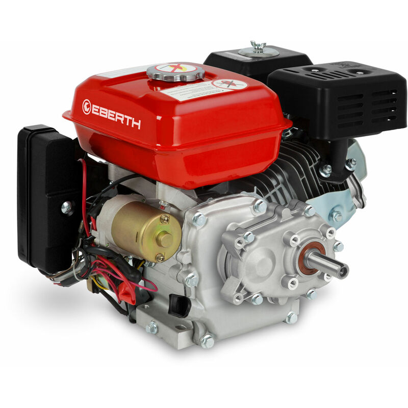foto del prodotto 6,5 cv motore a scoppio motore a benzina con riduttore 2 1, albero 19,05 mm, avviamento elettrico, protezione olio bassa, 4 tempi, 1 cilindro,