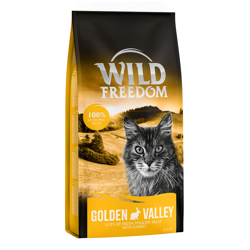 foto del prodotto 6,5 kg wild freedom senza cereali crocchette per gatti adult golden valley coniglio