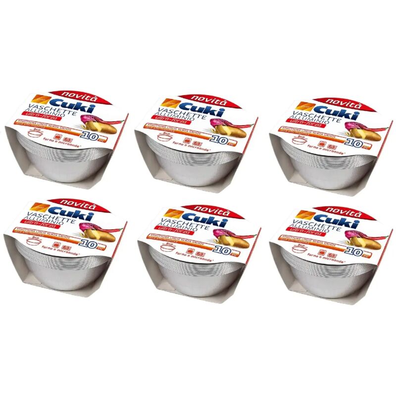 foto del prodotto 6 confezioni cuki vaschette budino creme caramel senza coperchio 10 pz