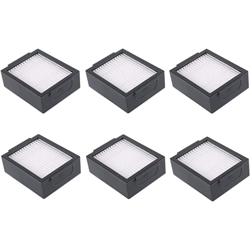foto del prodotto 6 confezioni di filtri di ricambio compatibili con irobot roomba e i series e5 5150 e6 6198 i3 3150 i3 3550 i4 4150 i4 i6 6550 i7 7150 i7