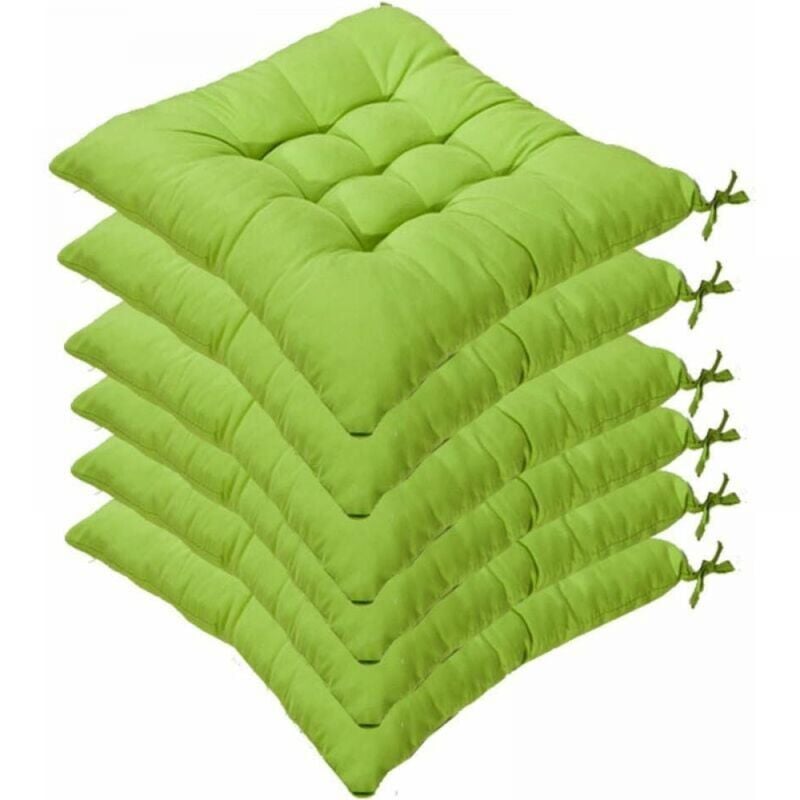 foto del prodotto 6 cuscini per sedia quadrati 40x40 cuscini per seduta decorazione per la casa cuscino trapuntato, comodo e colorato ideale per interni ed esterni