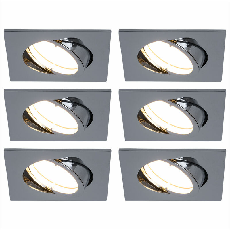 foto del prodotto 6 faretti a led da incasso a soffitto faretti per camera degli ospiti dimmer mobile