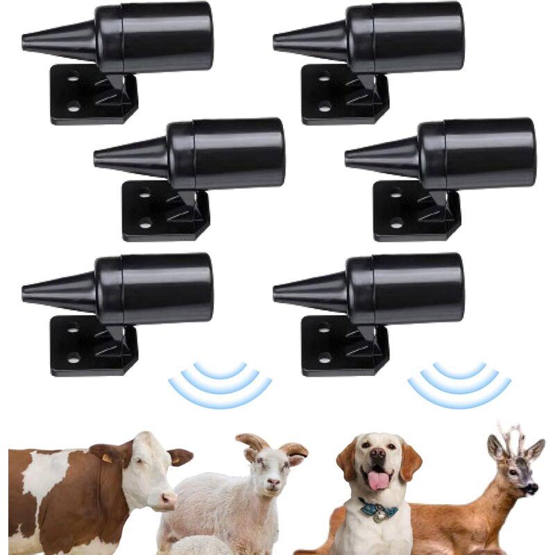 foto del prodotto 6 fischietti anti animali selvatici a ultrasuoni, fischietto anti animali selvatici per auto, repellente per cinghiali, ultrasuoni efficaci per