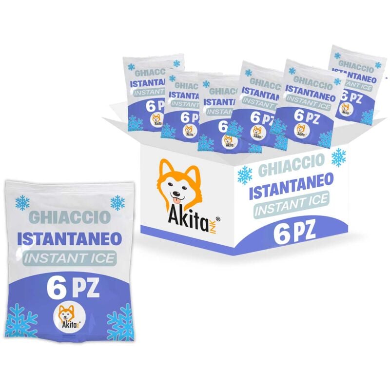 foto del prodotto 6 ghiaccio istantaneo monouso sacchetto in pe sintetico secco akitaink