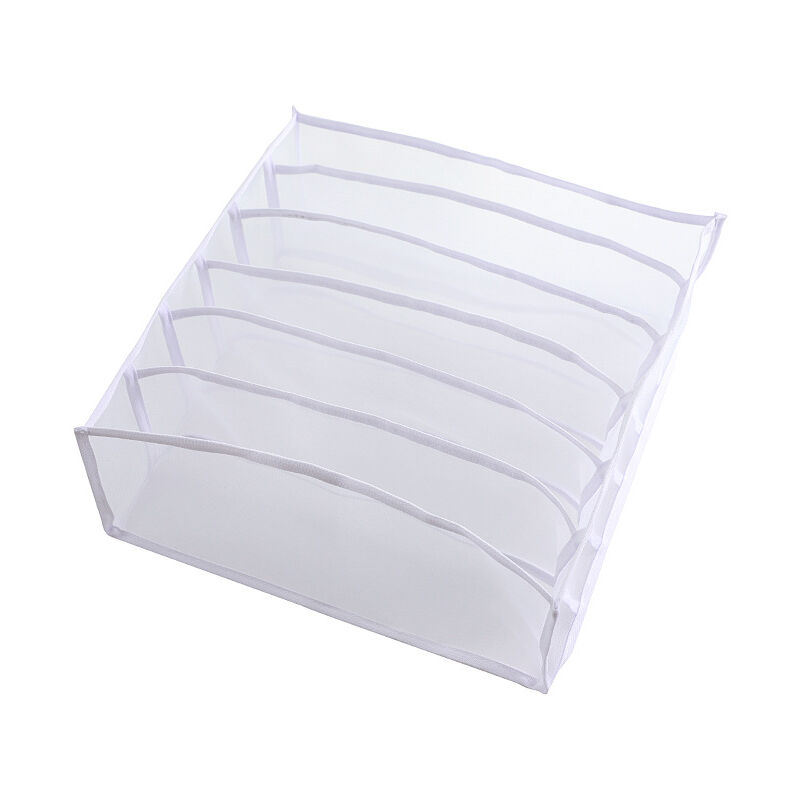 foto del prodotto 6 griglie organizer per cassetti pieghevole 1 pezzo per riporre biancheria intima, organizer per vestiti per cassettiere, per calzini, biancheria