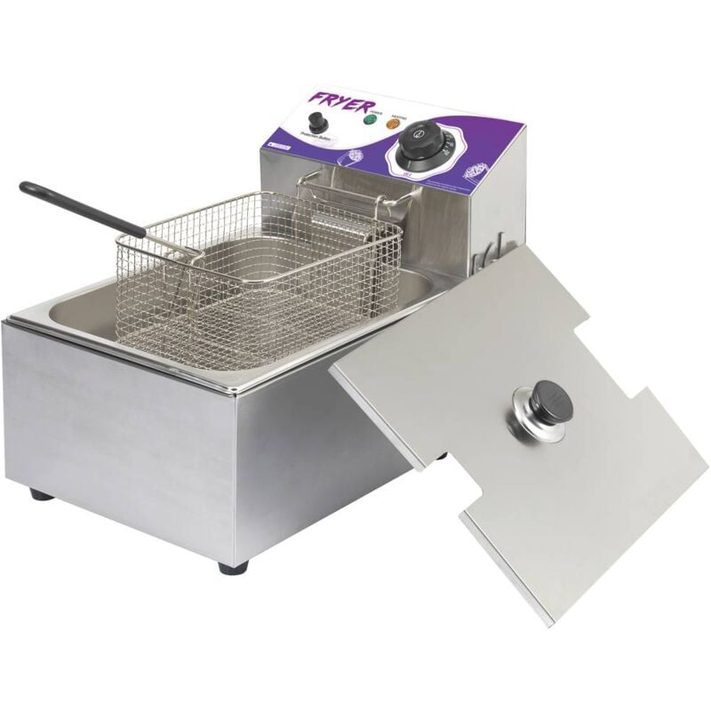 foto del prodotto 6 l friggitrice 6 l spia luminosa acciaio inox