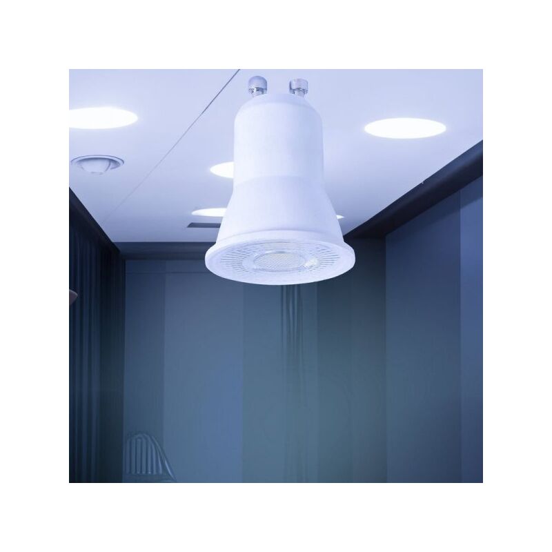 foto del prodotto 6 lampada mini gu10 par11 led 220v 3w 300lm freddo 6000k d35x40mm