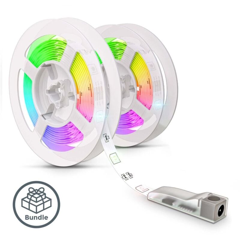 foto del prodotto 6 m led striscia luminosa rgb smd 5050 bar cambiamento di colore autoadesivo