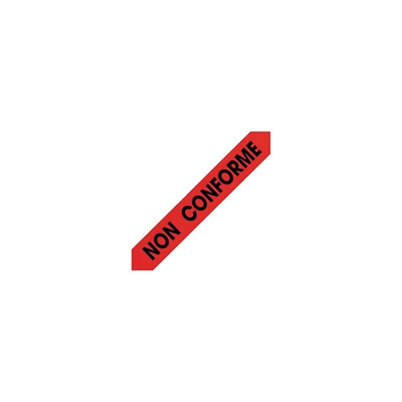 foto del prodotto 6 nastro adesivo di segnalazione in polipropilene silenzioso conforme non conforme packaging 6 rotoli non conforme 
