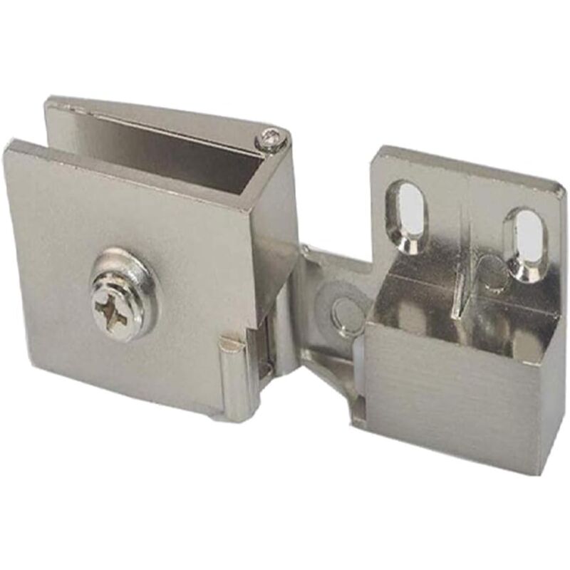 foto del prodotto 6 paia di cerniere per porte in vetro senza telaio, armadietti in vetro incassati lateralmente, cerniere per porte doccia, parti di ricambio per