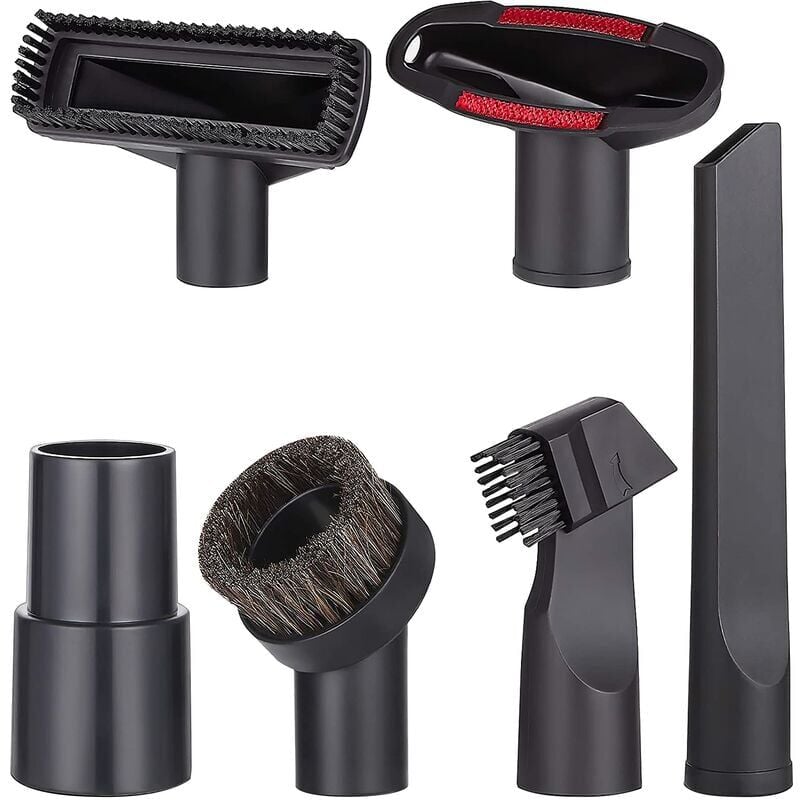 foto del prodotto 6 pezzi accessori per aspirapolvere, adatto per aspirapolvere calibro 32mm, per karcher rowenta hoover xoiture bosch miele ugello per aspirapolvere