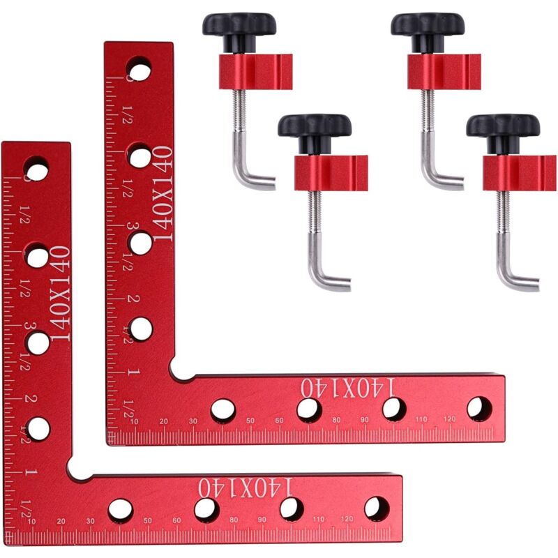 foto del prodotto 6 pezzi cornice per foto quadrata cassetto mobiletto 90 gradi posizionamento angolo retto quadrato clip angolo per lavorazione del legno