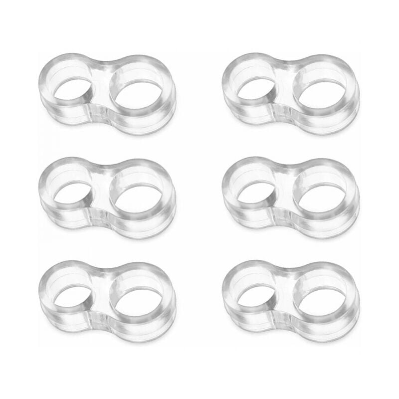 foto del prodotto 6 pezzi fermaporta per maniglie in pvc piccolo fermaporta in silicone fermaporta atossico trasparente