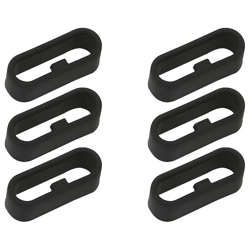 foto del prodotto 6 pezzi garmin watch rings smart watch band loops in silicone, loops in gomma, anelli di ricambio per cinturino garmin watch, 20 mm ymyny