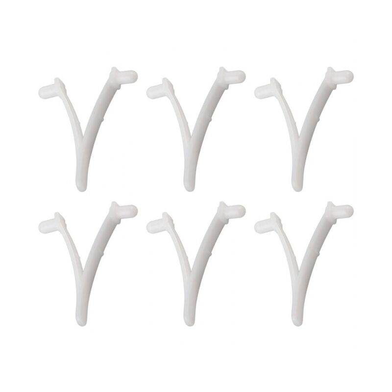 foto del prodotto 6 pezzi pool supply butterfly v clip per spazzola per spa da piscina, rastrello per foglie, skimmer per foglie, testa per aspirapolvere