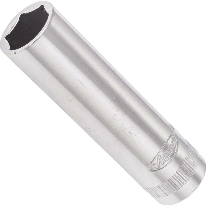 foto del prodotto 6 point socket long v2020n attacco quadro, cavo, 3 8 di pollice 10 mm profilo esagonale esterno size 12 mm