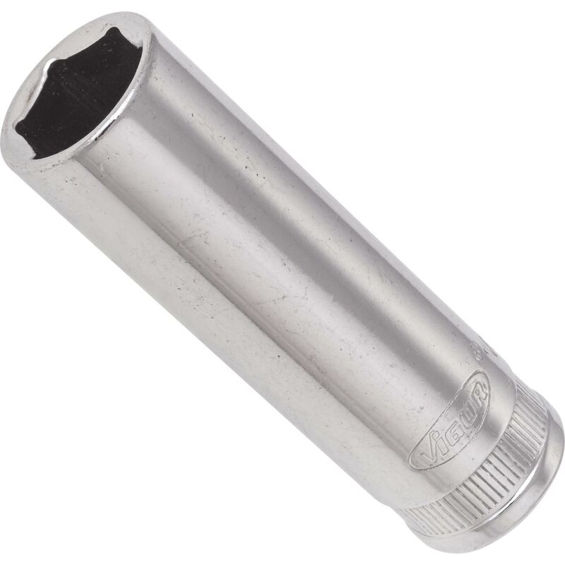 foto del prodotto 6 point socket long v2311n attacco quadro, cavo, 3 8 di pollice 10 mm profilo esagonale esterno size 13 mm