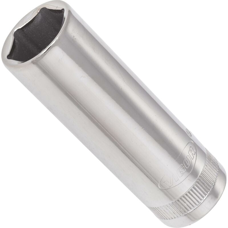 foto del prodotto 6 point socket long v2313n attacco quadro, cavo, 3 8 di pollice 10 mm profilo esagonale esterno size 15 mm