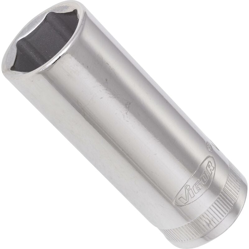 foto del prodotto 6 point socket long v2314n attacco quadro, cavo, 3 8 di pollice 10 mm profilo esagonale esterno size 17 mm