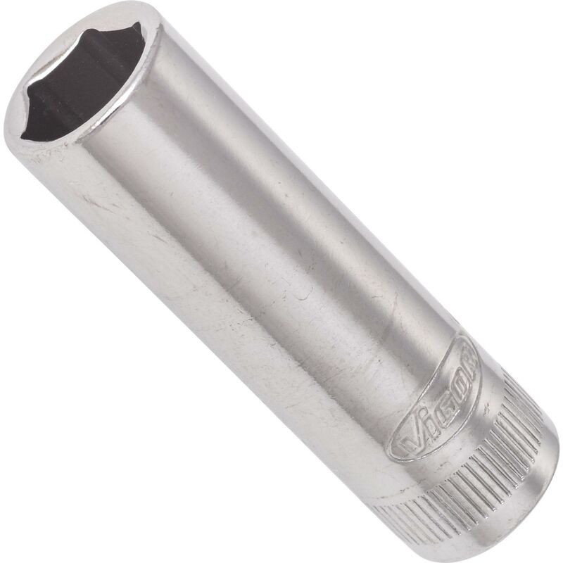 foto del prodotto 6 point socket long v2539n attacco quadro, cavo, 1 4 di pollice 6,3 mm profilo esagonale esterno size 10 mm