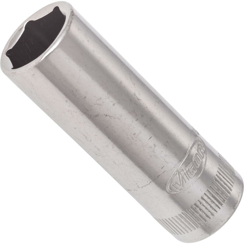 foto del prodotto 6 point socket long v2700n attacco quadro, cavo, 1 4 di pollice 6,3 mm profilo esagonale esterno size 12 mm