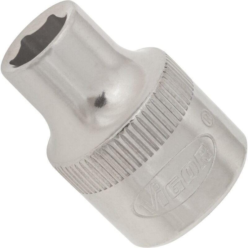 foto del prodotto 6 point socket v2277n attacco quadro, cavo, 3 8 di pollice 10 mm profilo esagonale esterno size 7 mm