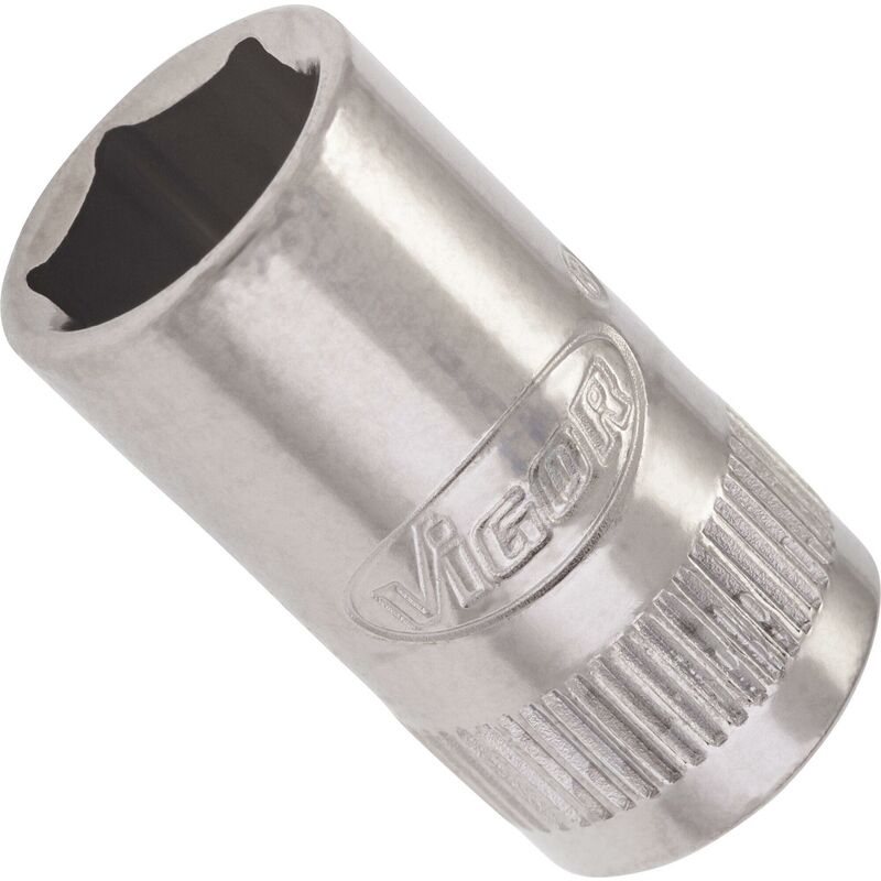foto del prodotto 6 point socket v2421n attacco quadro, cavo, 1 4 di pollice 6,3 mm profilo esagonale esterno size 9 mm