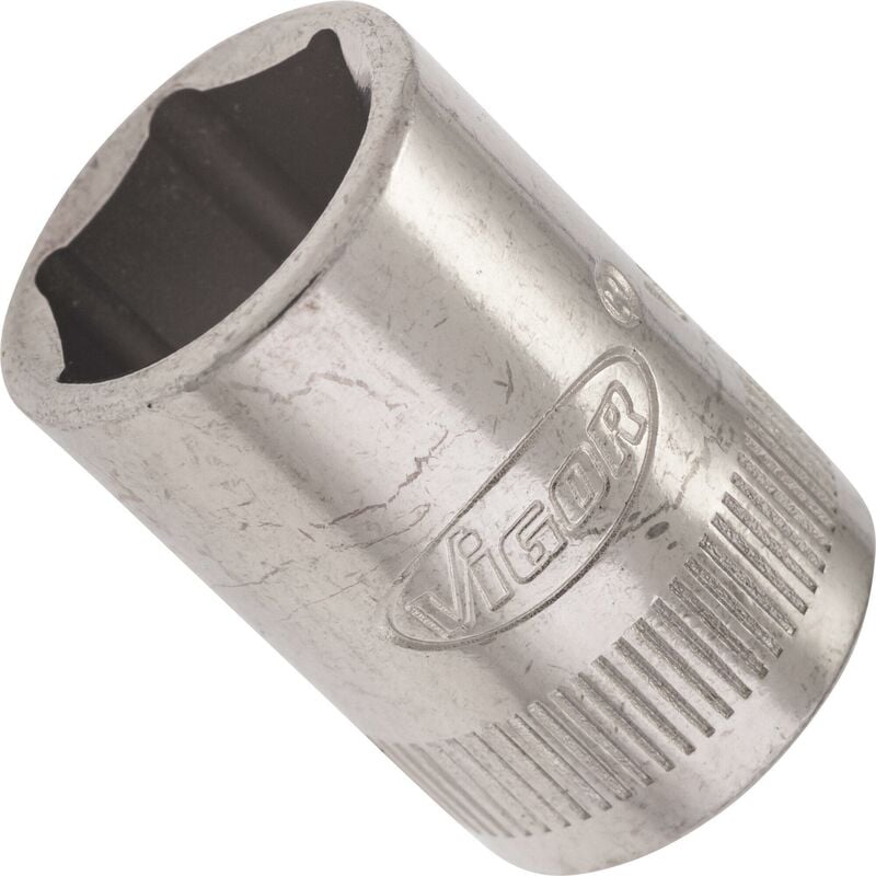 foto del prodotto 6 point socket v2424n attacco quadro, cavo, 1 4 di pollice 6,3 mm profilo esagonale esterno size 12 mm