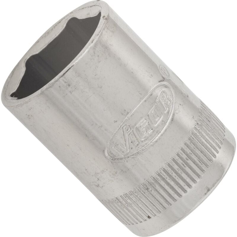 foto del prodotto 6 point socket v2425n attacco quadro, cavo, 1 4 di pollice 6,3 mm profilo esagonale esterno size 13 mm