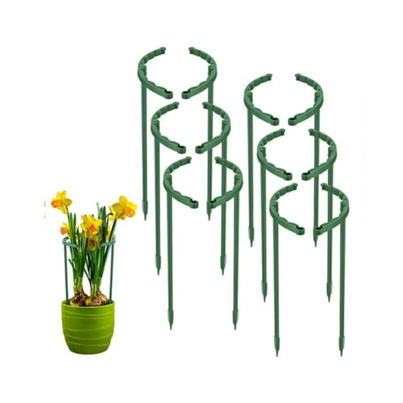 foto del prodotto 6 supporti per piante 45 cm, supporto a traliccio per piante rampicanti, supporto per gabbie per piante, supporto per patate, supporto per piante