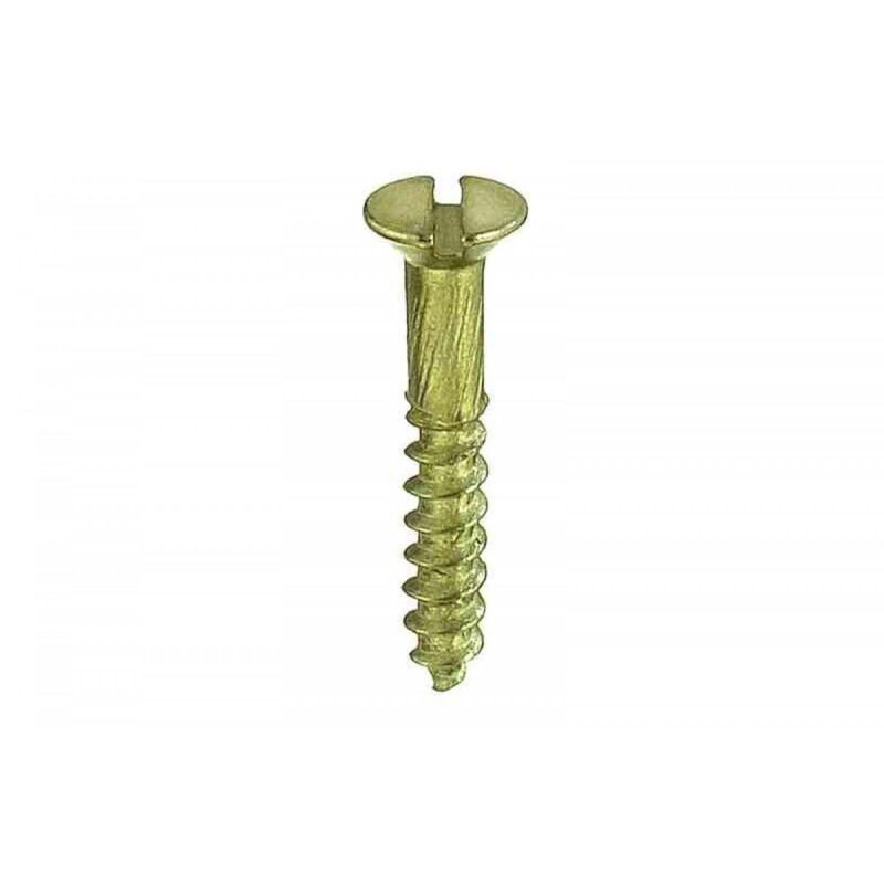 foto del prodotto 6 viti per legno testa piana svasata ottone 4,5x50mm