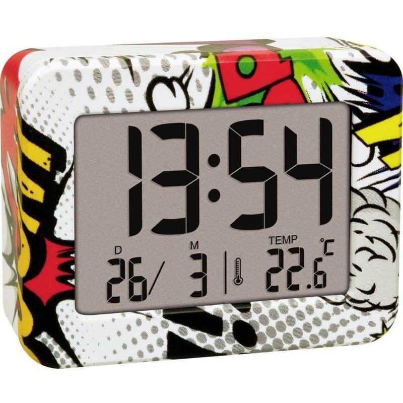 foto del prodotto 60.2044.40 quarzo sveglia colorato - tfa dostmann